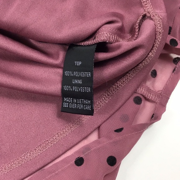 By and By > Mauve Polka Dot Top Small - Picture 6 of 10